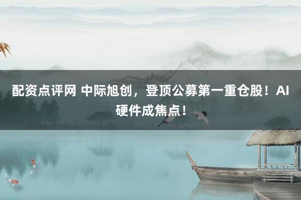 配资点评网 中际旭创，登顶公募第一重仓股！AI硬件成焦点！