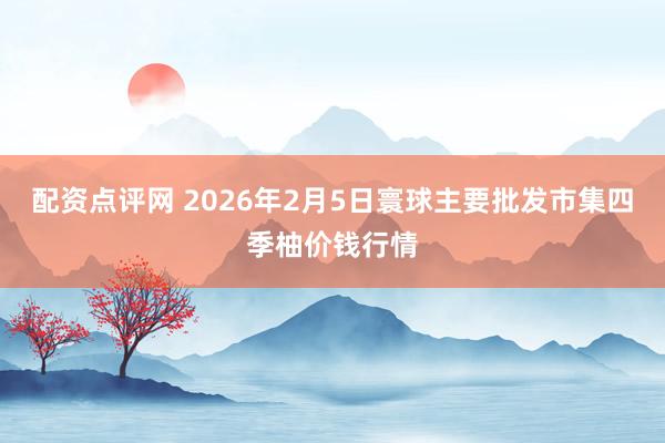 配资点评网 2026年2月5日寰球主要批发市集四季柚价钱行情
